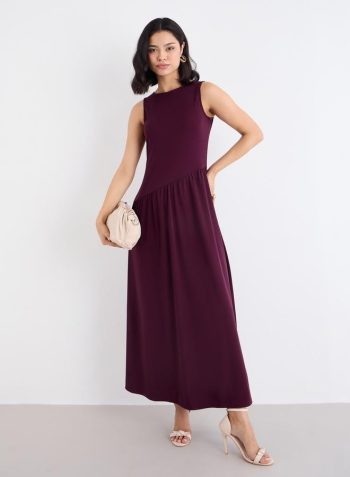 Styli Burgundy Sleeveless Maxi Dress 1