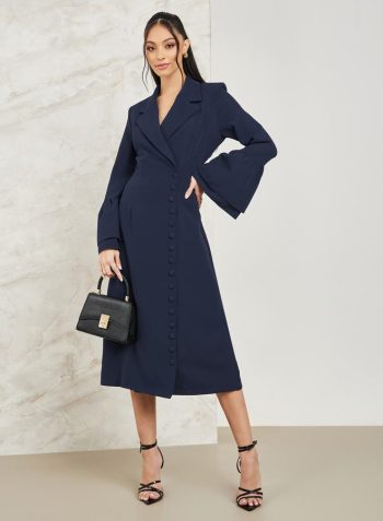 Styli Bell Sleeve Dress 1
