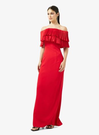 Namshi x Off Shoulder Dress With Statement Ruffles 1