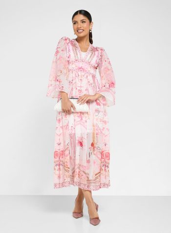 ELLA Floral Chiffon Dress 1