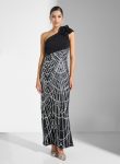 Namshi x One Shoulder Shimmer Dress 1