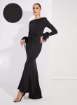 styli-fur-cuff-gown-dress-1