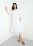 styli-white-buttoned-midi-dress-with-3-4-sleeves-1