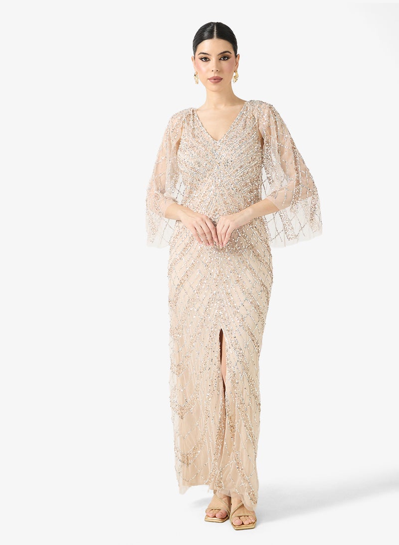 namshi-x-sequin-embellished-evening-dress-5 Namshi x Sequin Embellished Evening Dress 5