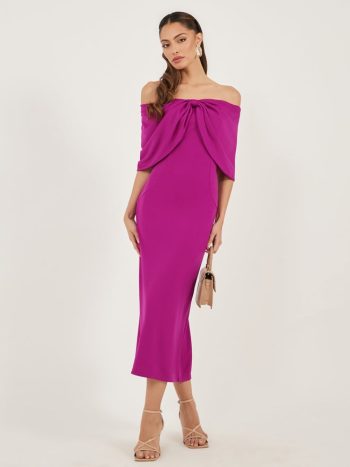 Styli Off-Shoulder Midi Dress 1