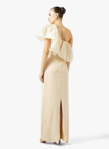 Namshi x One Shoulder Ruffle Detail Evening Gown 2