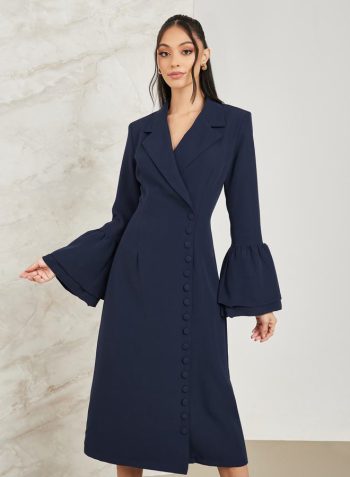 Styli Bell Sleeve Dress 2