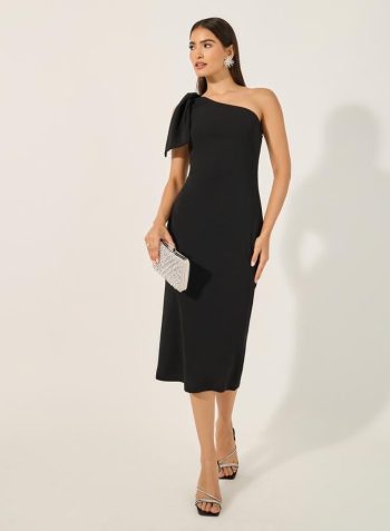 Styli Bow Shoulder Dress 2