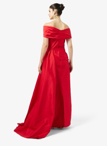 Namshi x Off Shoulder Draped Gown With Trail 2