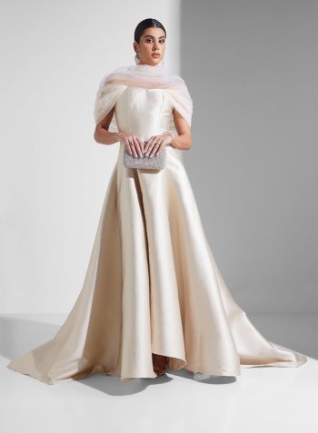 Namshi x Evening Ball Gown With Drapped Sleeves 1