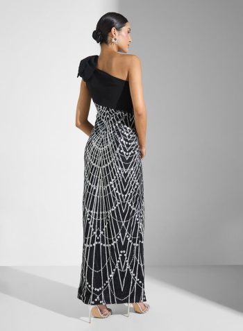 Namshi x One Shoulder Shimmer Dress 2