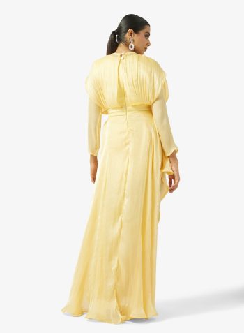 Namshi x drapped dress with embellished waist 2