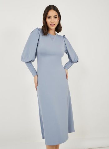 Styli Balloon Sleeve Dress 2