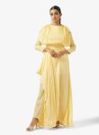 Namshi x drapped dress with embellished waist 1