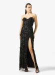 Namshi x Sweetheart Neckline Bead Embellished Evening Dress 1