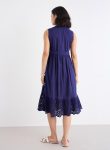 styli-navy-blue-schiffli-hem-midi-dress-1