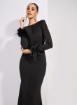 styli-fur-cuff-gown-dress-1