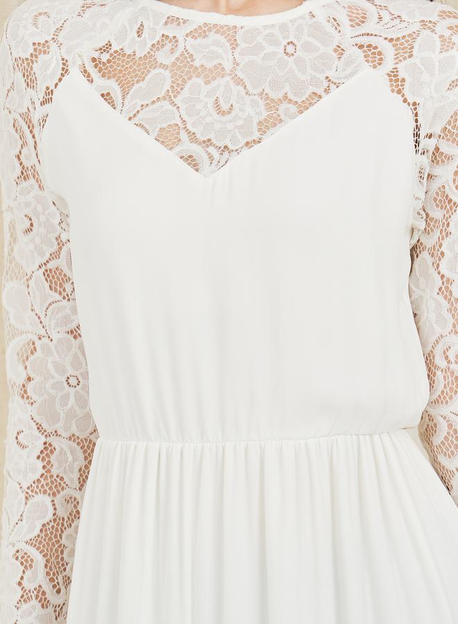 styli-lace-sheer-detail-a-line-tiered-maxi-dress-3 Styli Lace Sheer Detail A-Line Tiered Maxi Dress 3