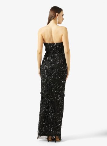 Namshi x Sweetheart Neckline Bead Embellished Evening Dress 2