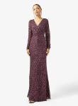 Namshi x V Neck Bead Embellished Evening Gown 1